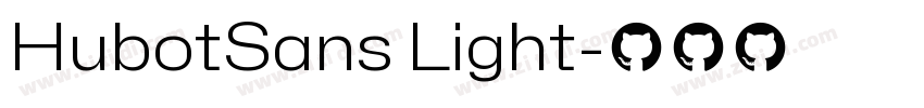 HubotSans Light字体转换 HubotSans Light字体转换
